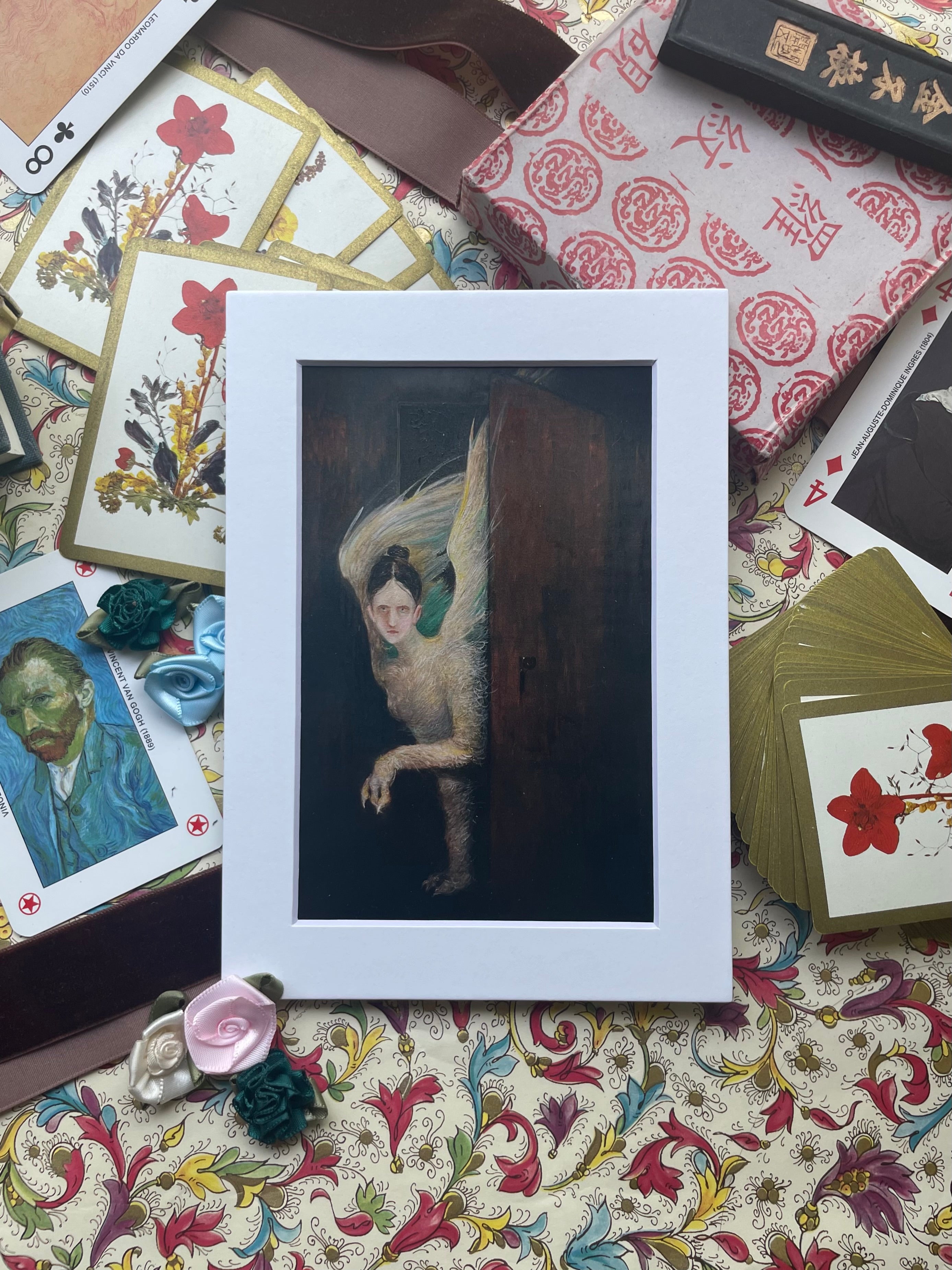 “Chicci’s Sphynx” | 4” x 6” Print | Matte Framed | Signed and Stamped | (1 of 100 printed)